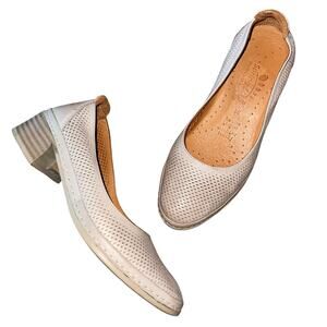 Spring Step Shoes Leather Ballet Block Heel